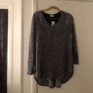 Long sleeve racerback top